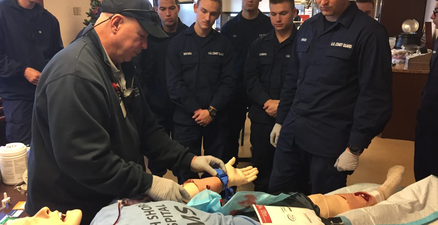 US Coast Guard Training with South Shore EMS